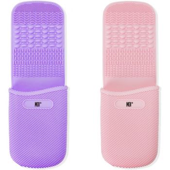 Limpiador e Suporte para Escovas de Silicone com Ventosas