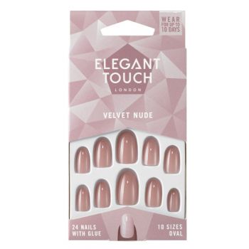Unhas postiças velvet nude