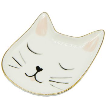 Prato pequeno de decoração de gatinho