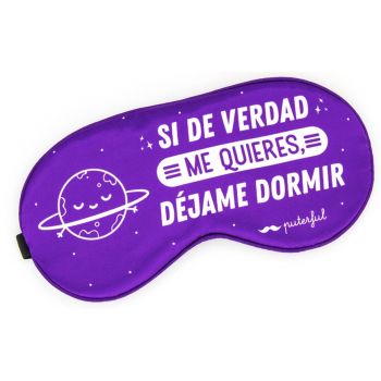 Máscara de dormir de cetim Morado
