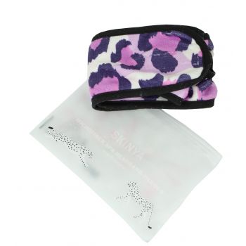 Faixa de cabeça de microfibra Skinya Leopard