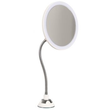 Espelho flexível led com ventosa