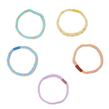 Conjunto de 5 borrachas multicor treinadas
