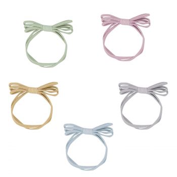 Conjunto de 5 borrachas de laço multicoloridas