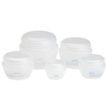Set 5 frascos para cosméticos