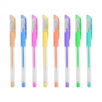 Conjunto 8 Canetas de Gel de Cores Pastel