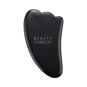 Beauty concept Pedra de gua sha de jade preto
