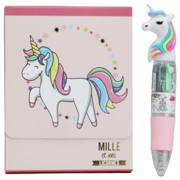  Bloco de notas de caneta Unicornio 