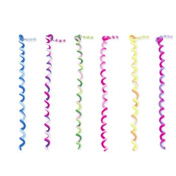 Little Princess conjunto 6 spirais de silicone
