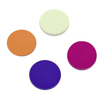 Set de 4 esponjas de maquilhagem redondas