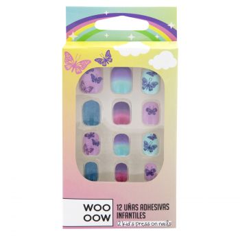 Conjunto de Unhas Adesivas Infantis