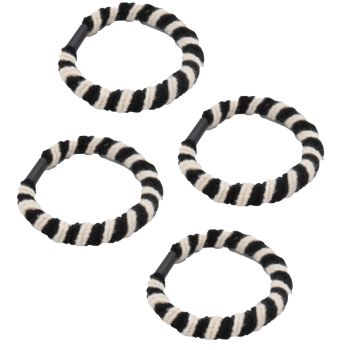 Conjunto de 4 borrachas Twist Beige e NEGRO