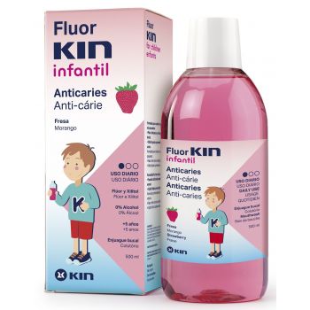 Colutório Infantil Fluor Kin Morango