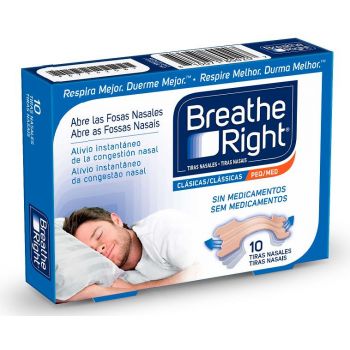 Breathe Right Pequenas Tiras Nasais Clássicas - Medianas