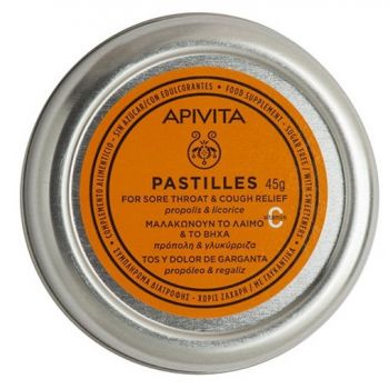 Pastilhas própolis e alcaçuz