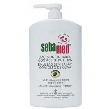 Emulsão sem sabão com pacote de azeite