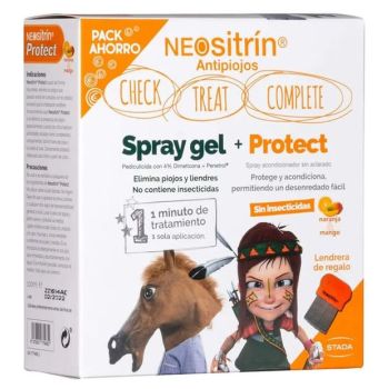 Pack Anti-Piolhos Spray Gel Tratamento + Protect Condicionador