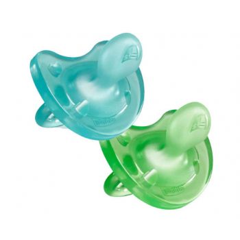Chupeta de silicone macio physio 6 a 12 meses