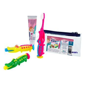 Conjunto de viagem de cuidados dentários para crianças