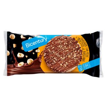 Panquecas de arroz com Chocolate leite e avelãs
