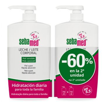 Leite corporal sensível à pele