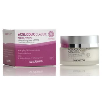 Creme hidratante acglicólico Classic SPF15
