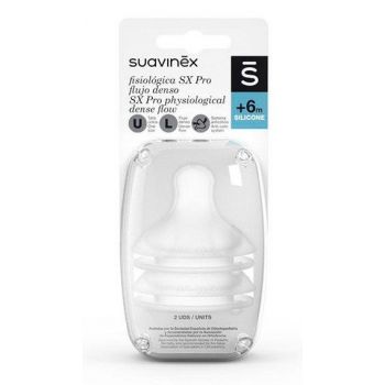 Tetina Fisiológica SX Pro Silicone Medio 6m +