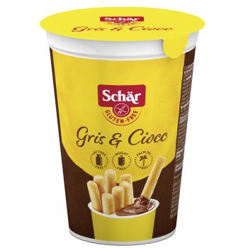 Grissini sem glúten com creme de Cacao