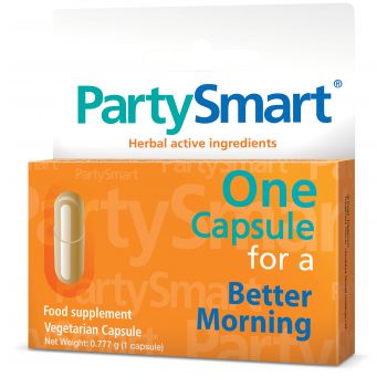 Suplemento alimentar PartySmart para melhorar a manhã