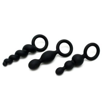 Conjunto 3 Plugs Black