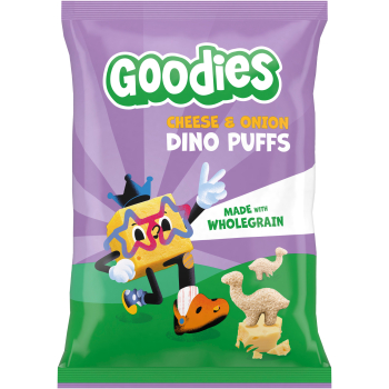 Goodies Snacks Cheese & Onion Dino Puffs