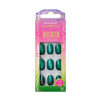imPRESS x Wicked For Good Uma história de duas metades Unhas postiças