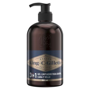 Gel de Limpeza para Barba e Rosto King C. Gillette