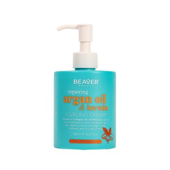 Argan Oil & Keratin Creme para Caracóis
