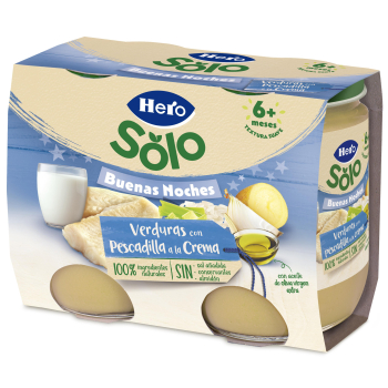 Frascos de vegetais com badejo em creme