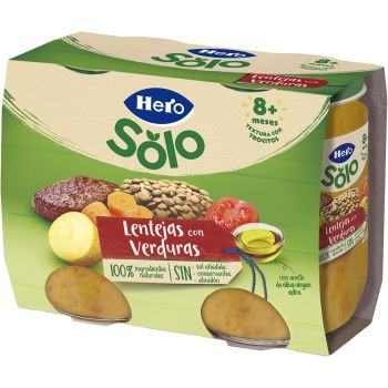 Solo Frasquinho Lentilhas com Legumes +8 Meses