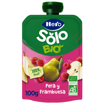 Saqueta Puré Pera e Framboesa