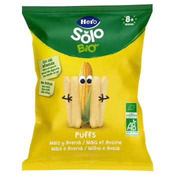 Solo BIO Snacks Puffs de Milho e Aveia +8 Meses