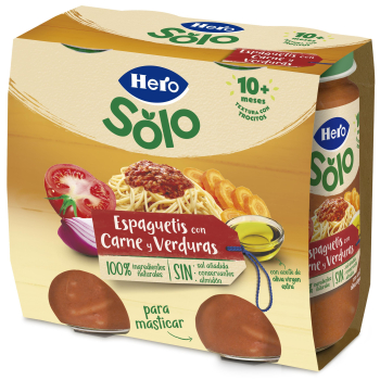 Pack Boião Esparguete com Carne e Legumes +10 Meses