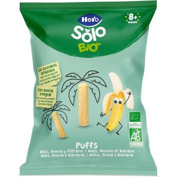 Solo BIO Snacks Puffs de Milho, Aveia Integral e Banana +8 Meses