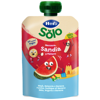 Saqueta de Fruta Maçã, Melancia e Banana +6 Meses Saqueta de Fruta Maçã, Melancia e Banana +6 Meses
