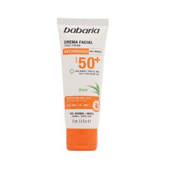 Creme Solar Facial com Aloe Vera FPS 50+