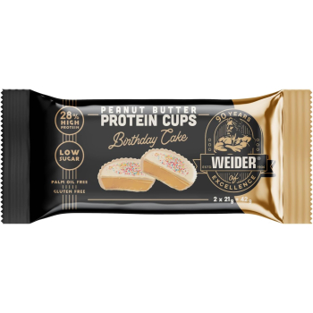 Protein Peanut Butter Cup Birthday Cake