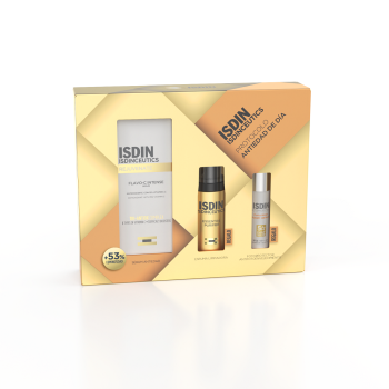 Conjunto Isdinceutics Flavo-C Intense Serum Antienvelhecimento + Espuma de Limpeza + Fotoprotetor
