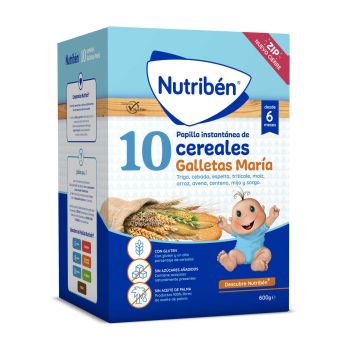 Papilha instantânea de 10 cereais BiscoitosMaría