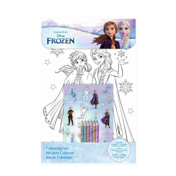Set para colorir frozen com autocolantes