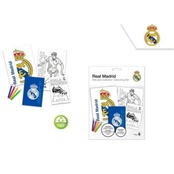 Conjunto de Pintura com Caderneta Real Madrid