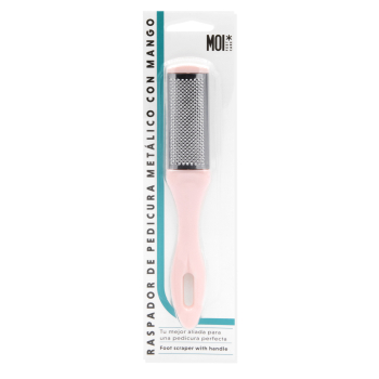 Raspador de metal para pedicura com pega