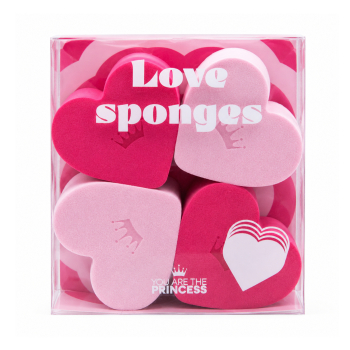 Must have Set de 4 esponjas love esponjas coração