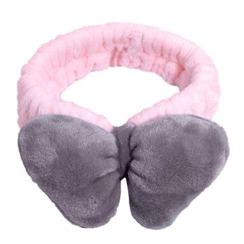 Turbante com laço castanho